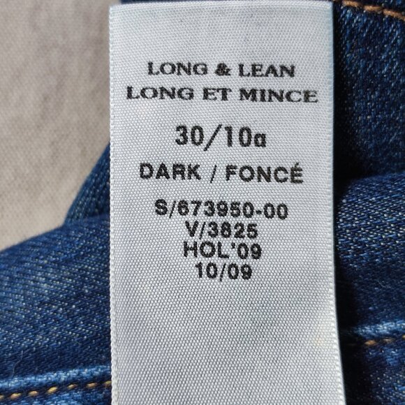 GAP Jeans Long & Lean women's size 30 / 10 dark washed boot cut - Picture 8 of 15